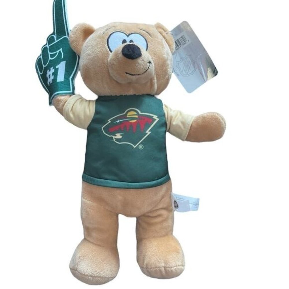 Minnesota Wild Hockey NHL Teddy Bear 14" rare licensed gift New Stuffed Plush MN